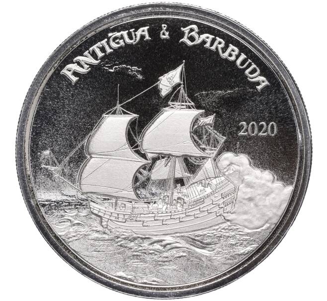 Монета 2 доллара 2020 года Восточные Карибы «Антигуа и Барбуда» (Артикул M2-70092)