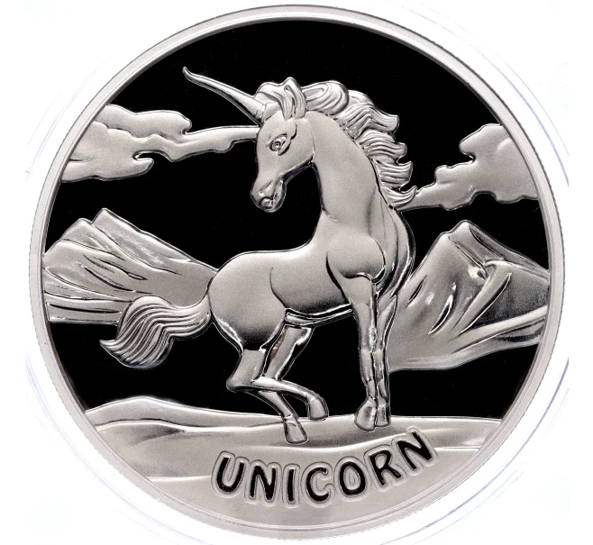 Монета 50 центов 2023 года Фиджи «Единорог» (Артикул M2-70093)