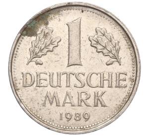 1 марка 1989 года F Западная Германия (ФРГ) — Фото №1