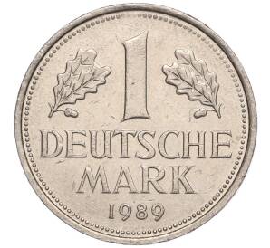 1 марка 1989 года F Западная Германия (ФРГ) — Фото №1