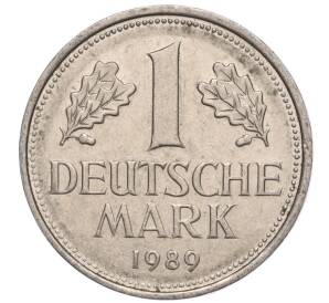 1 марка 1989 года F Западная Германия (ФРГ) — Фото №1