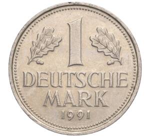 1 марка 1991 года A Германия — Фото №1