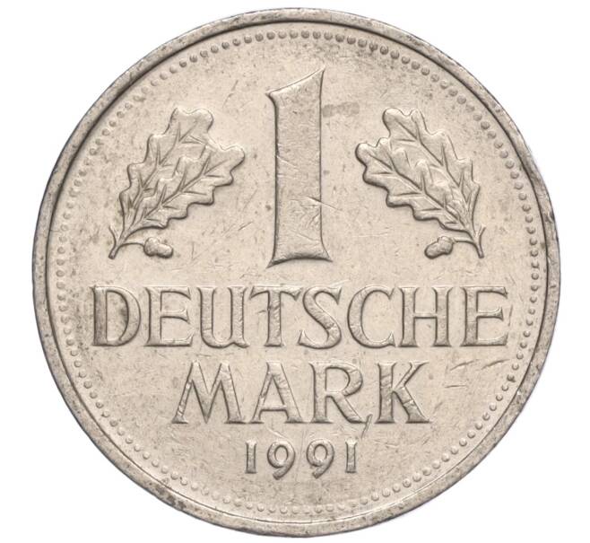 Монета 1 марка 1991 года A Германия (Артикул: M2-70153) — Фото №1