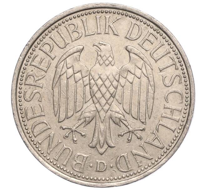 Монета 1 марка 1991 года D Германия (Артикул: M2-70154) — Фото №2