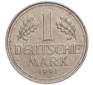 1 марка 1991 года G Германия — Фото №1