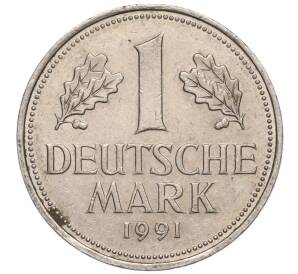 1 марка 1991 года G Германия — Фото №1