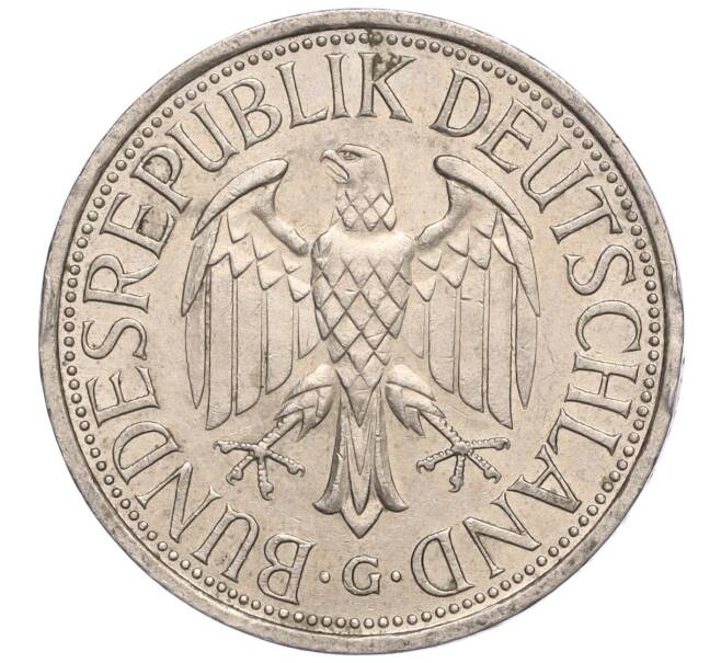 Монета 1 марка 1991 года G Германия (Артикул: M2-70158) — Фото №2