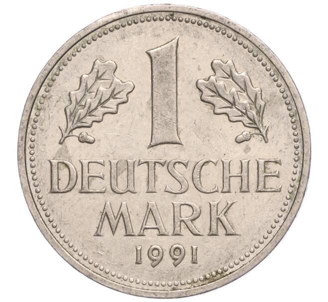 Монета 1 марка 1991 года J Германия (Артикул: M2-70167) — Фото №1