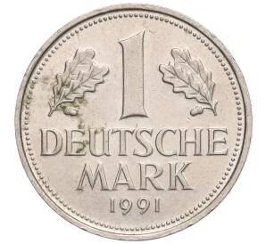 1 марка 1991 года A Германия — Фото №1