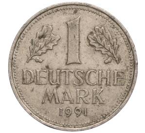 1 марка 1991 года J Германия — Фото №1