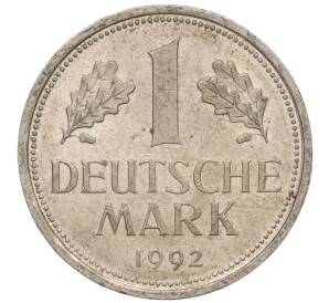 1 марка 1992 года J Германия — Фото №1