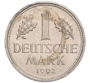 1 марка 1992 года G Германия — Фото №1