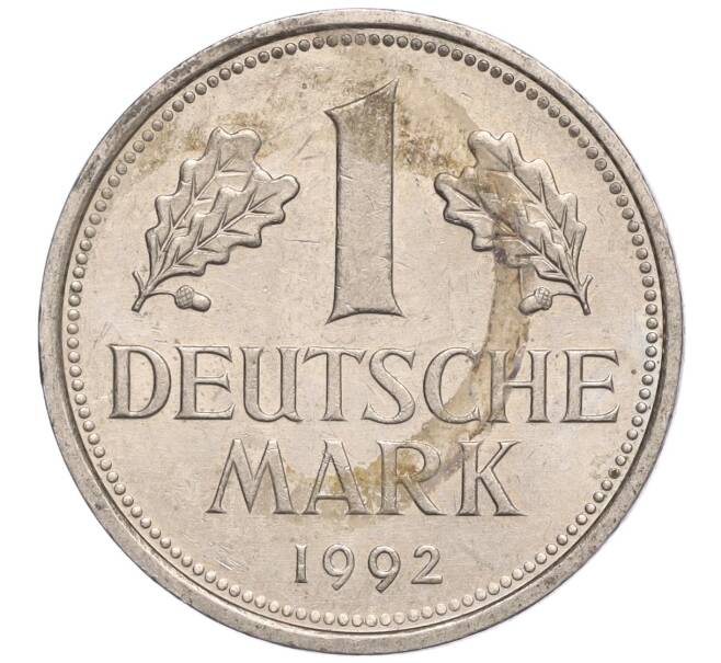 Монета 1 марка 1992 года G Германия (Артикул: M2-70186) — Фото №1