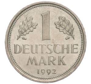 1 марка 1992 года F Германия — Фото №1
