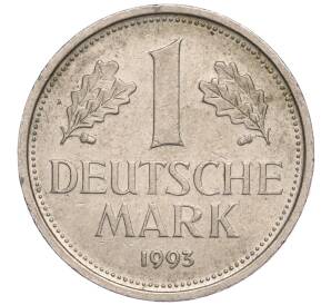 1 марка 1993 года F Германия — Фото №1