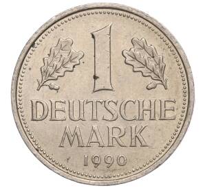 1 марка 1990 года G Западная Германия (ФРГ)