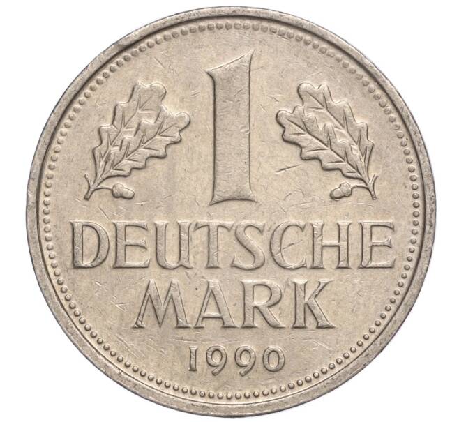 Монета 1 марка 1990 года A Западная Германия (ФРГ) (Артикул M2-70225)