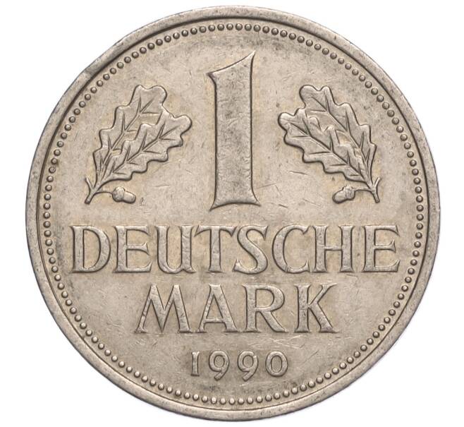 Монета 1 марка 1990 года D Западная Германия (ФРГ) (Артикул M2-70231)