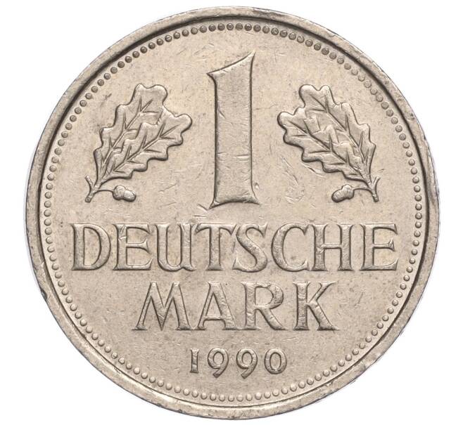 Монета 1 марка 1990 года F Западная Германия (ФРГ) (Артикул M2-70232)