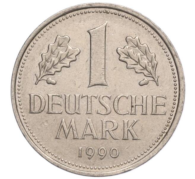 Монета 1 марка 1990 года J Западная Германия (ФРГ) (Артикул M2-70235)