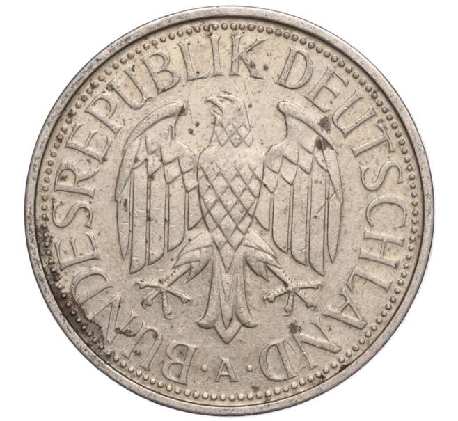 Монета 1 марка 1990 года A Западная Германия (ФРГ) (Артикул M2-70243)