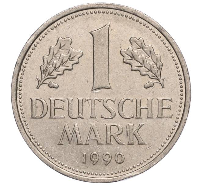 Монета 1 марка 1990 года J Западная Германия (ФРГ) (Артикул M2-70244)