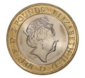 2 фунта 2016 года Первая Мировая война — Армия Великобритании — Фото №2