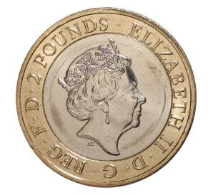 2 фунта 2016 года 400 лет со дня смерти Уильяма Шекспира — Комедия — Фото №2