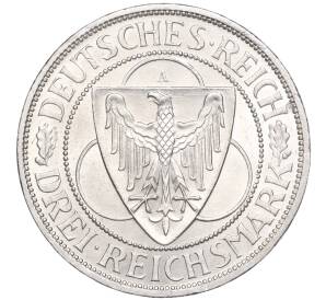 3 рейхсмарки 1930 года А Германия «Освобождение Рейнланда» — Фото №2