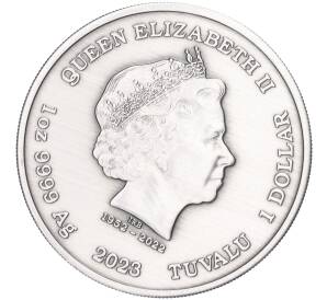 1 доллар 2023 года Тувалу «Боги Олимпа — Арес» (Antique)