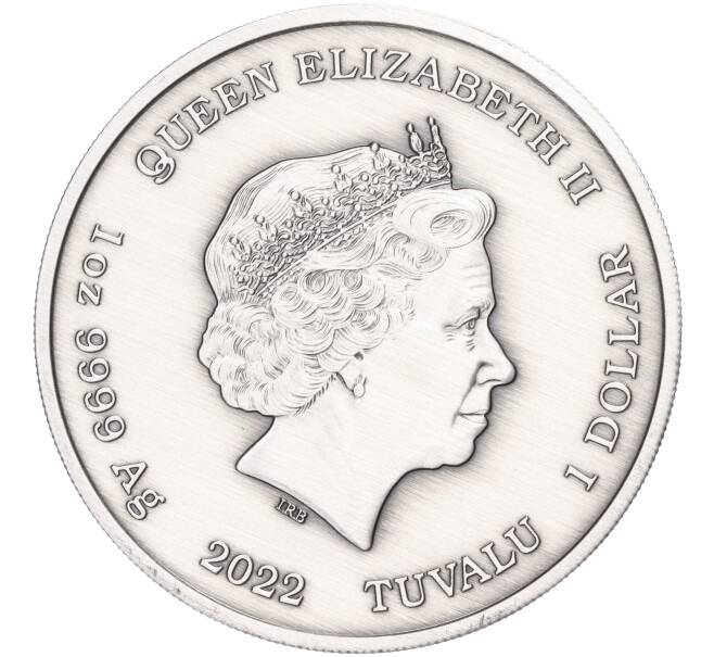 Монета 1 доллар 2022 года Тувалу «Боги Олимпа — Афродита» (Antique) (Артикул M2-70258)