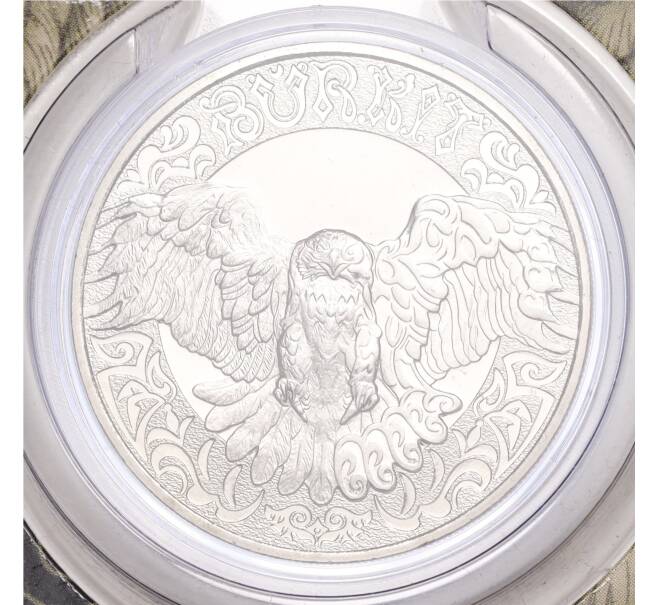 Монета 100 тенге 2022 года Казахстан «Культовые животные тотемы кочевников — Буркит (в буклете) (Артикул M2-70265)