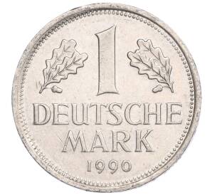 1 марка 1990 года D Западная Германия (ФРГ) — Фото №1