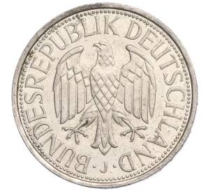 1 марка 1990 года J Западная Германия (ФРГ)