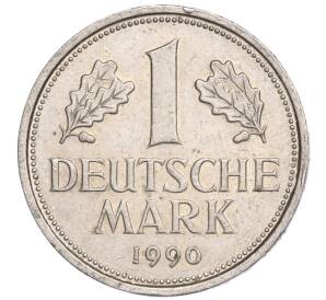 1 марка 1990 года F Западная Германия (ФРГ) — Фото №1