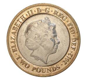 2 фунта 2012 года 200 лет со дня рождения Чарльза Диккенса — Фото №2