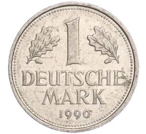1 марка 1990 года F Западная Германия (ФРГ) — Фото №1