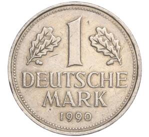 1 марка 1990 года G Западная Германия (ФРГ) — Фото №1