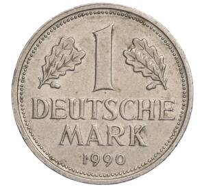 1 марка 1990 года F Западная Германия (ФРГ) — Фото №1