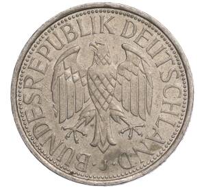 1 марка 1990 года J Западная Германия (ФРГ)