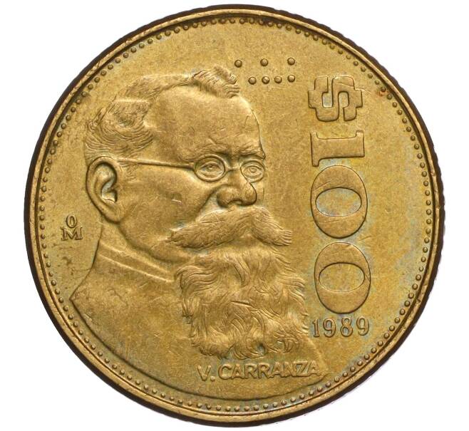 Монета 100 песо 1989 года Мексика (Артикул K11-106777)
