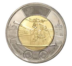 2 доллара 2016 года 75 лет Битве за Атлантику — Фото №1