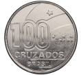 Монета 100 крузадо 1988 года Бразилия «100 лет отмены рабства — Женщины» (Артикул K11-107129)