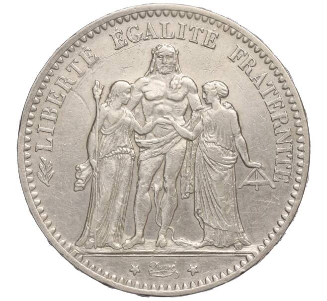 Монета 5 франков 1874 года А Франция (Артикул K11-107139)