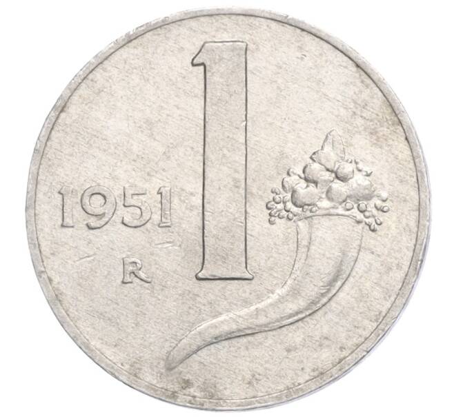 Монета 1 лира 1951 года Италия (Артикул: K11-107351) — Фото №1
