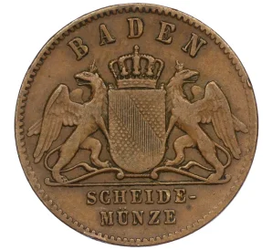 1 крейцер 1869 года Баден