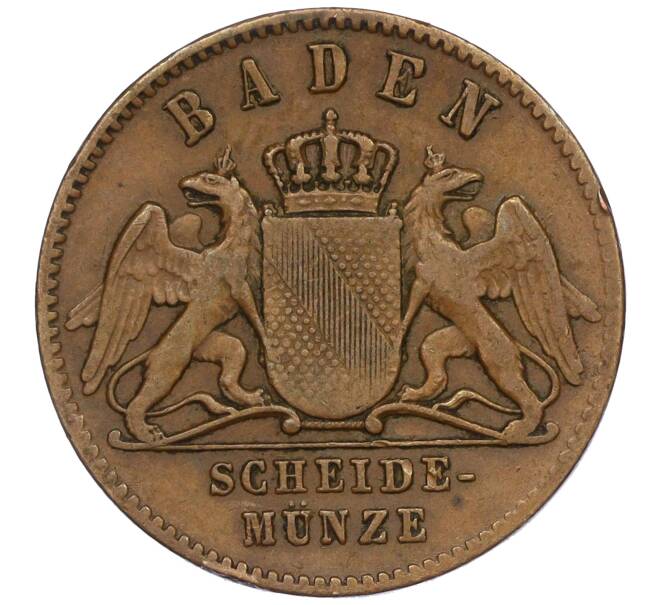 Монета 1 крейцер 1869 года Баден (Артикул K11-107427)