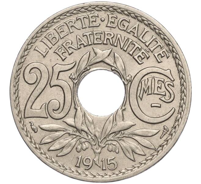 Монета 25 сантимов 1915 года Франция (Артикул K11-107658)
