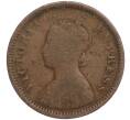 Монета 1/2 пайса 1885 года Британская Индия (Артикул K11-107729)