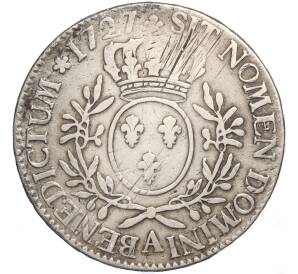 1 экю 1727 года А Франция (Людовик XV) — Фото №1